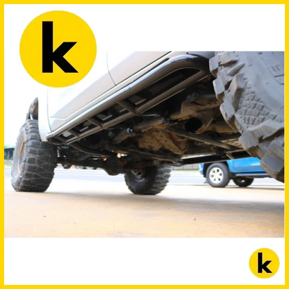 Rockarmor Steel Rockslider Side Steps To Suit Nissan Patrol Y61 Gu1 & Gu4 1998 To Current Side Steps