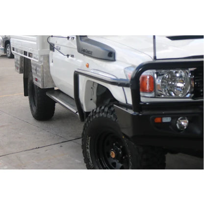 Rockarmor Steel Rockslider Side Steps To Suit Toyota Landcruiser 76