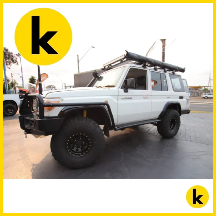 Rockarmor Steel Rockslider Side Steps To Suit Toyota Landcruiser 76 Series / 79 Series 2007-2018 4 Door Side Steps