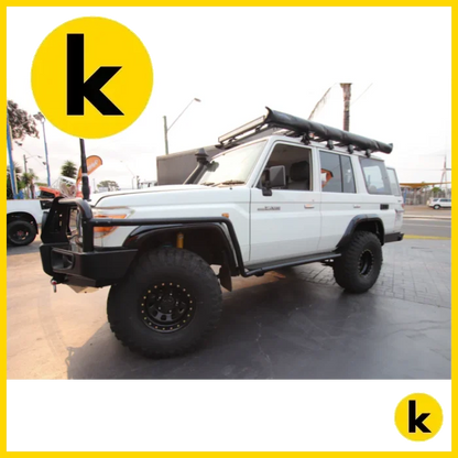 Rockarmor Steel Rockslider Side Steps To Suit Toyota Landcruiser 76 Series / 79 Series 2007-2018 4 Door Side Steps