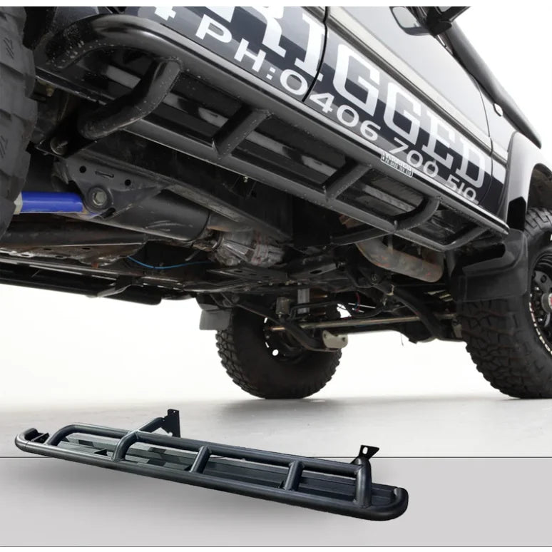 Rockarmor Steel Rockslider Side Steps To Suit Toyota Landcruiser Fj80