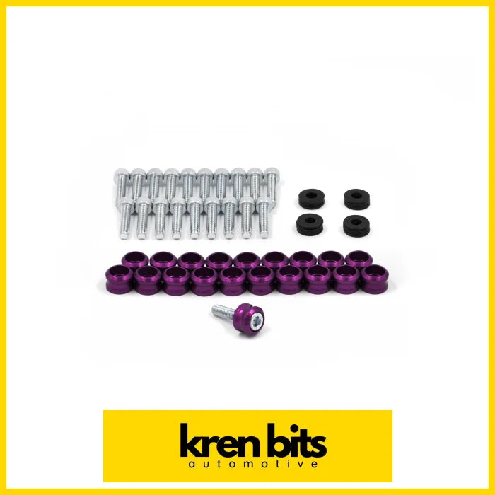 Rocker Cover Dress-Up Kit For Nissan Rb Engines Purple