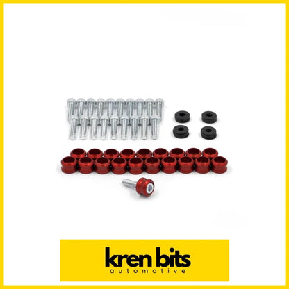 Rocker Cover Dress-Up Kit For Nissan Rb Engines Red