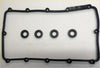 Black rubber rocker cover gasket with four matching circular injector seals for transit mk7 ranger defender 2.2