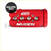 Red mugen rocker valve cam cover for b16 b17 b18 vtec engines with silver bolts and white lettering
