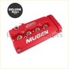 Red mugen rocker valve cam cover with silver lettering and chinese characters for b16 b17 b18 vtec engines
