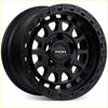 Black matte roh alloy assault wheel 17x9 with rugged multi-spoke design and bold cutouts in 6x139.7 bolt pattern