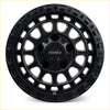 Black roh alloy assault wheel with rugged multi-spoke design and matte finish 17x9 6x139.7 25 offset