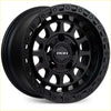 Black matte finish roh alloy assault 17x9 wheel with rugged multi-spoke design and bold cutouts for 6x139.7 bolt pattern