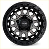 Black roh alloy assault wheel with matte black machine face dark tint finish and intricate spoke design 17x9 6x139.7 0 offset