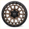 A bronze and black two-tone roh alloy assault 17x9 multi-spoke wheel with a matt finish and roh logo center