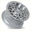 Silver roh alloy assault 17x9 multi-spoke metallic wheel with machined finish and 6x139.7 bolt pattern