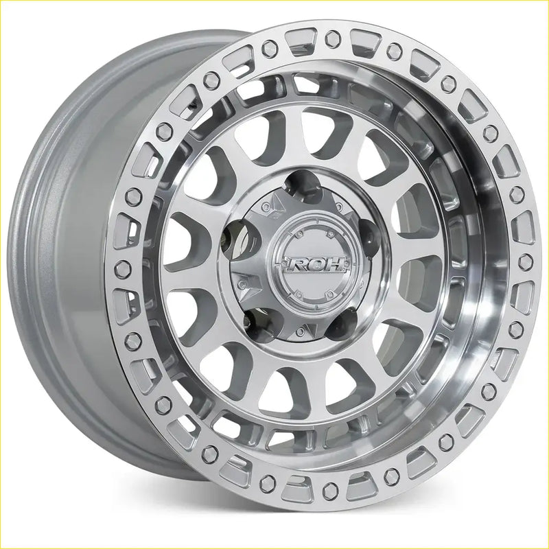 Silver-finished roh alloy assault wheel with multi-spoke design and machined finish 17x9 6x139.7 +40 offset