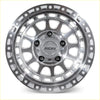 Silver roh alloy assault wheel with multi-spoke machined finish 17x9 6x139.7 +40 offset displayed front view