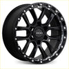 Matt black roh alloy havoc wheel with rugged multi spoke design and silver accent bolts in machine undercut style