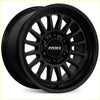 Black roh apollo matt black 17x9 alloy wheel with matte finish and spoke design for 6x139.7 offset 12