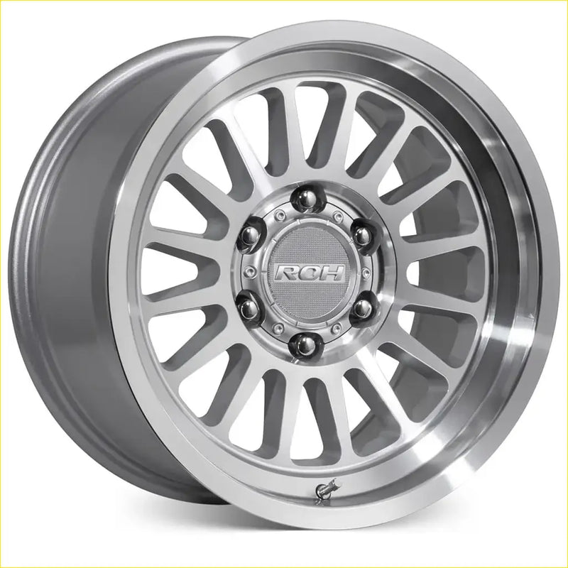 Silver roh apollo 17x9 rch alloy wheel with polished multi-spoke design and 6x139.7 bolt pattern and 12 offset