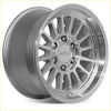 Silver rch alloy wheel roh apollo with multi-spoke machined finish in 17x9 size and 12 offset for 6x139.7 bolt pattern