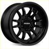 Black roh arc alloy wheel with matte finish ten-spoke design 17x9 6x139.7 12 offset for trucks and suvs