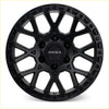 Black roh crawler alloy wheel with rugged geometric spoke design and matte finish 17x9 6x139.7 25 offset