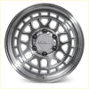 Silver-finished roh lotus 17x9 alloy wheel with machined face and multi-spoke design centered roh logo