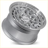 Silver ROH Lotus alloy wheel with multi-spoke machined face 17x9 6x139.7 40 offset designed for trucks and SUVs