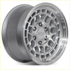 Silver ro wheels with matte finish and intricate spokes 17x9 6x139.7 40 offset for cars