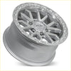 Silver kuh alloy wheel roh raid 17x9 with machined face and intricate spoke design 6x139.7 12 offset
