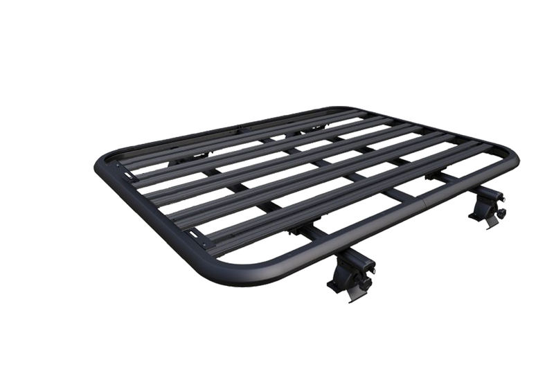 Universal Alloy Roof Rack Platform with Clamp-On Door Frame Cross Bars – 133 x 125m