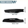 Black plastic roof rack bar rail end cover for toyota land cruiser 2010-2018 with glossy curved finish