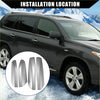 Silver tone roof rack end cap covers for toyota highlander 2008-2013 with sleek door handle design for suvs