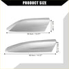Silver sleekly curved roof rack end cap covers with smooth metallic finish for toyota highlander 2008-2013
