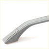 Gray plastic roof rail handle for Nissan D21 Navara 1985-1999 with smooth curved design and subtle ridges