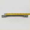 Gray metallic curved roof rail handle for Nissan D21 Navara 1985-1999 with mounting holes and ridged surface