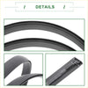 Black rubber roof sealing strip with molded plastic clip end for toyota scion xb sunroof trim 2004-2015