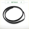 Black rubber roof sealing strip with smooth flexible surface and molded edges for toyota tacoma double cab sunroof trim