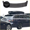 Black carbon fiber rear roof spoiler for mazda 6 wagon 2006 to 2008 shown from the back side