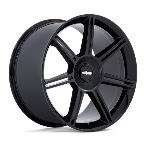 Rotiform Fra Gloss Black Matte Black Spokes