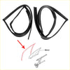 Black rubber rr door glass run channel strips for toyota avanza dai hatsu xenia car side mirrors set of 2