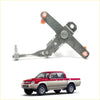 Gray metal rr gate door handle with orange plastic parts and threaded bolt for mitsubishi triton l200 1996-2006