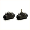 Black and silver metal rr wheel brake cylinders with threaded fittings for Mitsubishi Triton L200 Strada 1996-2006