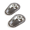 Racetech Recessed Bonnet Pin Plates - Silver
