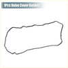 Black rubber valve cover gasket with contoured shape for sealing engine components in toyota rav4 2009-2015