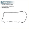 Black rubber engine valve cover gasket for toyota rav4 2009-2015 designed to prevent motor oil leaks