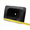Black rubber gear lever shift boot with reinforced edges and central hole for toyota hilux 4runner 1997-2001