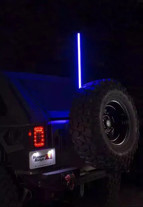 Rugged Ridge Rugged Rigde Universal RGB LED Safety Whip - 100cm