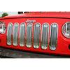 Rugged Ridge Billet Grille Insert Polished Alum 07-18 Jeep Wrangler (image 3)
