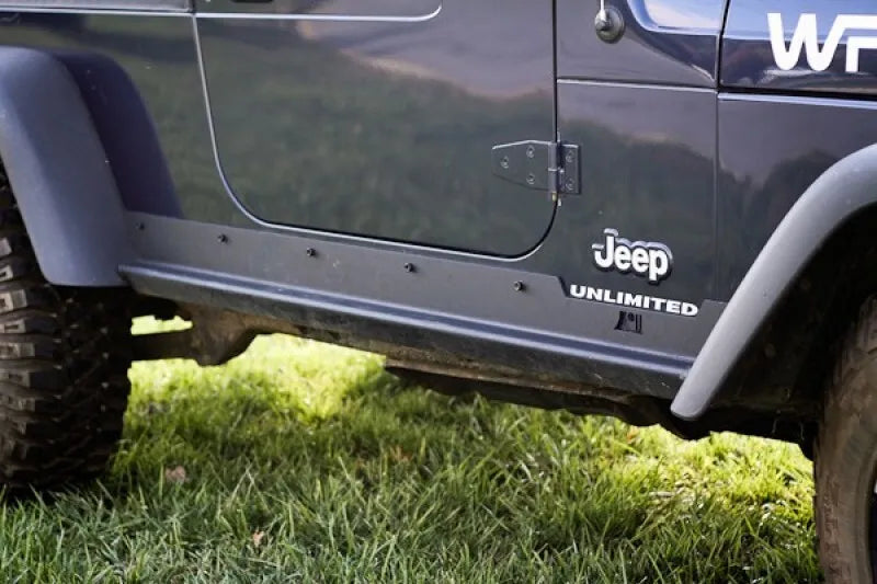 Rugged Ridge 11504.16 Heavy Duty Side Rocker Guards 04-06 Jeep Wrangler LJ