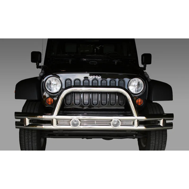 Rugged Ridge 11563.10 3-In Front Tube Bumper Stain | Kren Offroad NZ
