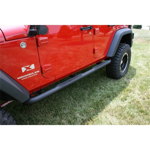 Rugged Ridge 11591.06 3 In Round Tube Steps Black 07-18